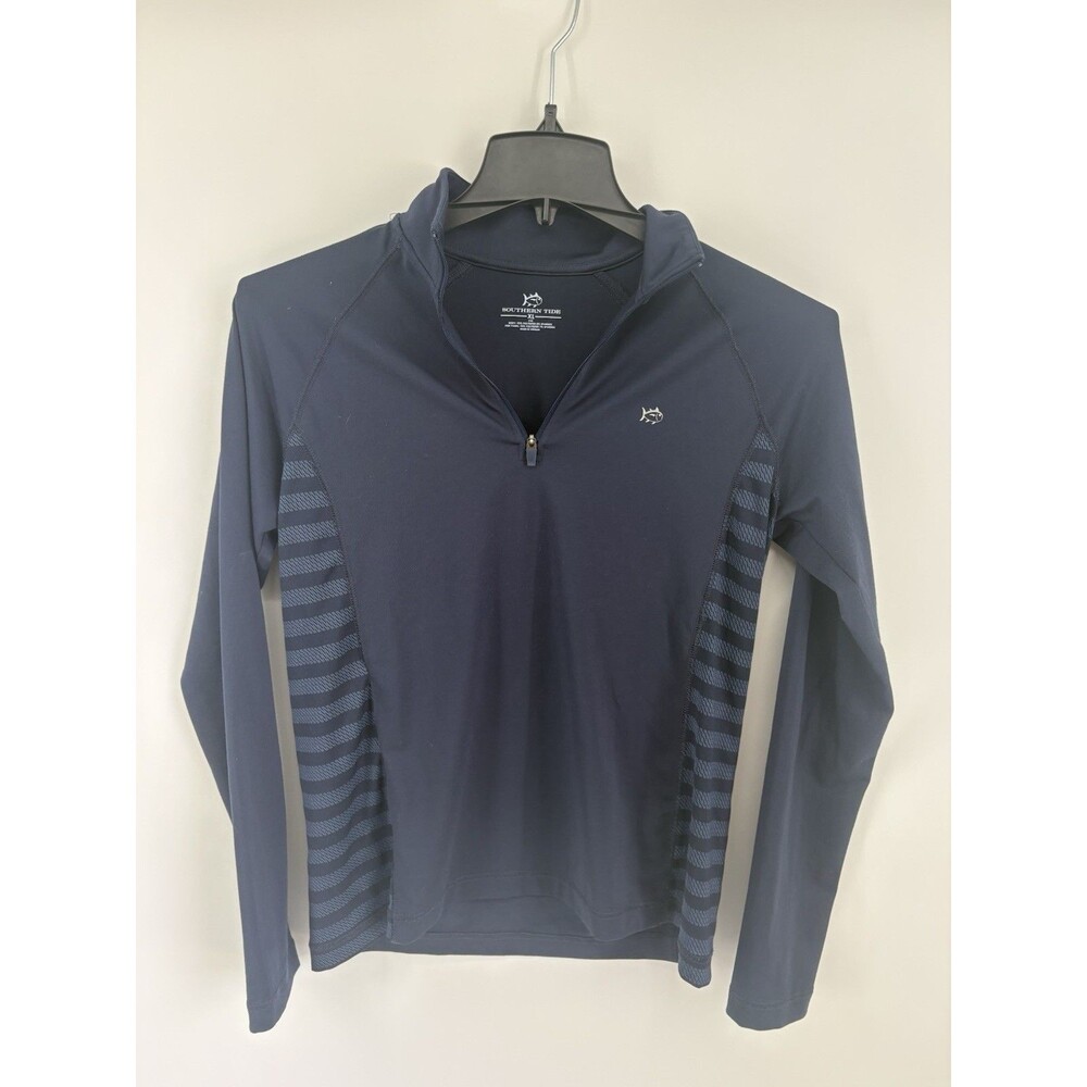 Southern Tide Kids XL (16) Navy Blue 1/4 Zip Long Sleeve Pullover Jacket